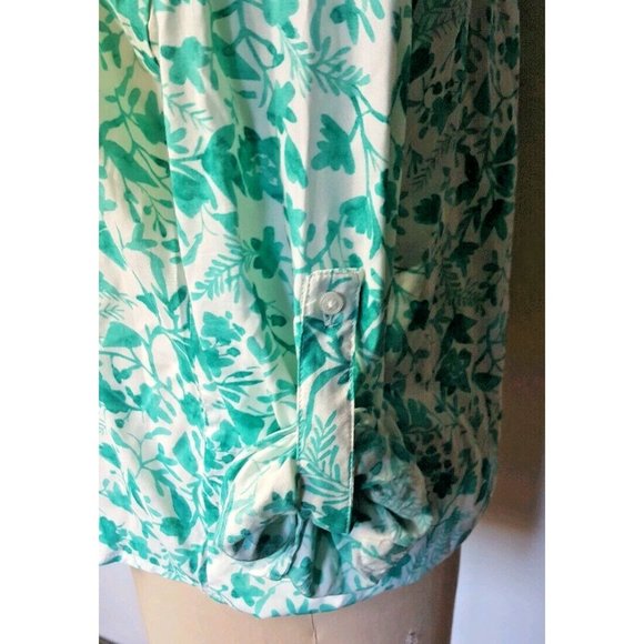 Maeve Anthropologie Islet Floral pockets button down shirt top blouse - Picture 9 of 11